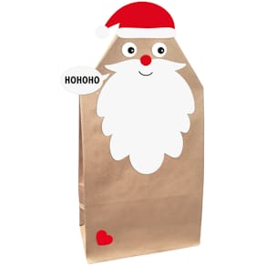 Geschenktüten BRAUN + COMPANY Niko, 2 St, natur (Weihnachten)