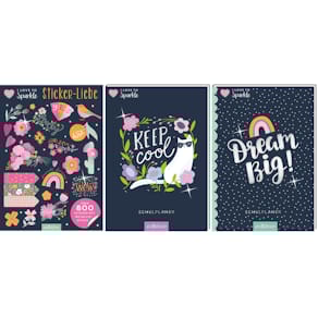 Beschäftigungsbuch ARS EDITION I Love to Sparkle, 3 Titel, Set