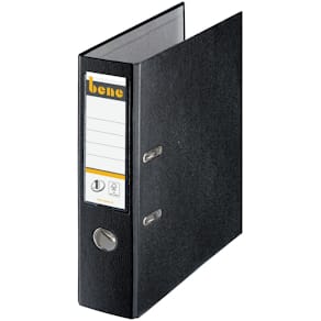 Ordner BENE PP A4, 8 cm, schwarz