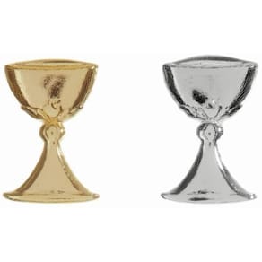 Verzierornament Noname Kelch, silber, 25 x 35 mm