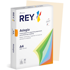 Färgat kopieringspapper Rey Adagio A4 80g 500/fp Ivory