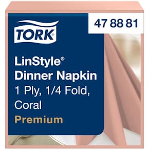 Servett TORK LinStyle Middag coral 50/fp