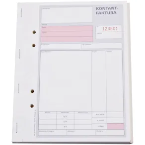 Kontantfaktura A5 3x50blad