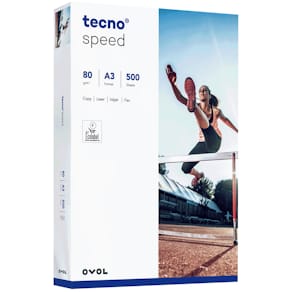 Kopierpapier OVOL Tecno Speed, A3, 80 g/m², 500 Blatt, weiß