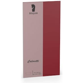 Briefhülle Rössler Coloretti, DL, 5 St., rosso