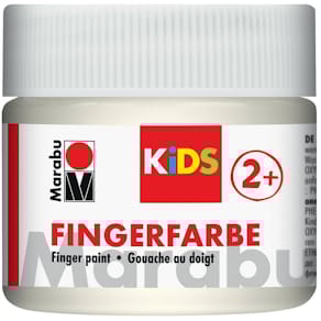 Fingerfarbe Marabu Kids, weiß, 100 ml