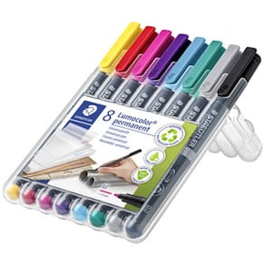 Permanent marker STAEDTLER Lumocolor 1,0 mm, ass., 8 stk
