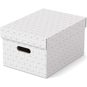 Opbergdoos Esselte Home, ft 26,5 x 36,5 x 20,5 cm, wit, pak van 3
