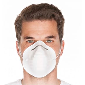 Ansigtsmasker non-woven, hvid, 50 stk