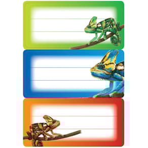 Buchetikett HERMA Gecko, 3 Blatt, sortiert