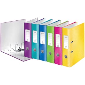 Ordner Leitz WOW, geassorteerde kleuren, rug 8,0 cm