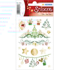 Weihnachtsetiketten HERMA Weihnachtsträume, 15 Sticker, Gold-/Sil