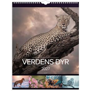 Vægkalender Mayland Verdens dyr 295x385 mm, 2027, FSC