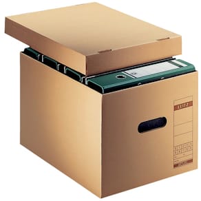 Archivbox Leitz Wellpappe, braun