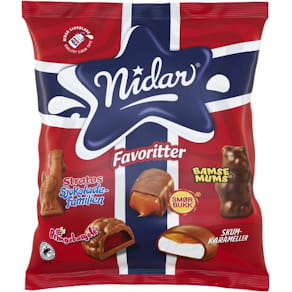 Sjokolade Nidar Norske favoritter 300g