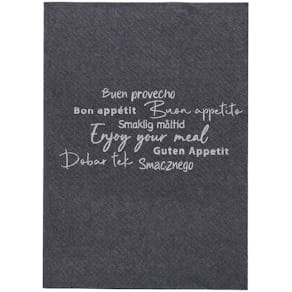 Serviette PAPSTAR Daily Collection, 300 St., schwarz