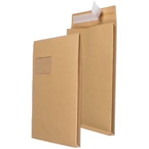 Versandtasche MAILMEDIA C4 m. Fenster, HK, 120 g/m², braun