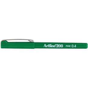Fineliner Artline 200 Fine 0.4 grøn