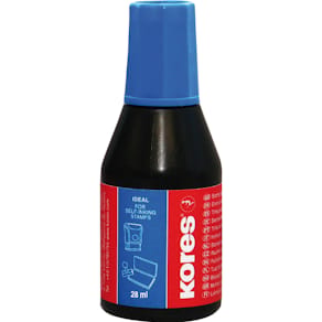 Stempelfarbe Kores, 28 ml, blau