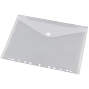 Documentenmap zonder merk, met velcro sluiting, ft A4, geperforee
