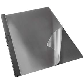 Universalmappe Esselte Vivida A4 sort, PP m. metalclips, 25 stk