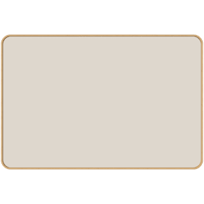 Lintex FRAME Glastavla, SILK-GLASS®, 1500 × 1000 × 50 mm, Lazy