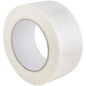 Filamenttape, Krydsarmeret, 50 mm x 50.00 m, samlet tykkelse 999