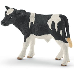 Spielzeugfigur SCHLEICH Kalb Schwarzbunt, 7,5 x 3,8 x 5 cm