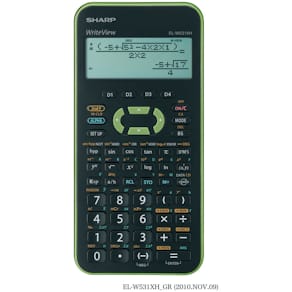 Schulrechner Sharp EL-W531XH-GR, 4-zeilig, grün