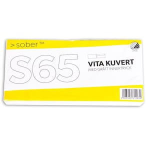 Kuvert konsument fp S65 FH vit 50/fp