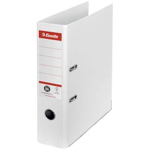 Brevordner Esselte A4 75 mm hvid, 2 ringe, 10 stk