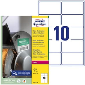 Etikett AVERY Stretch 99x57mm 500/fp