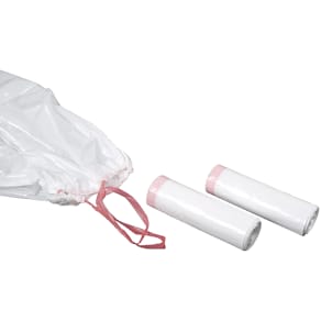 Affaldssække 57 µm hvid LD-PE, 750x1100 mm, 100 l, 10 stk