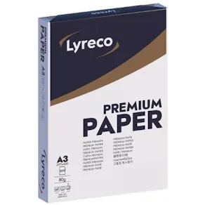 Kopieringspapper LYRECO Premium A3 80g oh 500/fp