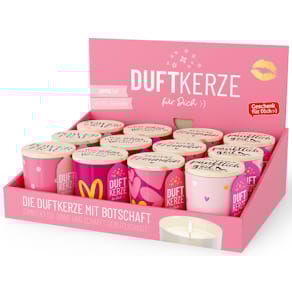 Duftkerze FÜR DICH Auf uns Mädels, im Glas, sort.