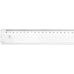 Linjal klar plast M+R 40cm