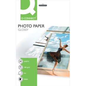 Inkjet-Fotopapier Q-Connect, A4, 20 Blatt