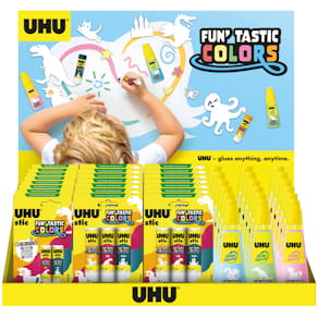 Klebepaket UHU FUN'TASTIC COLORS, 40 St.