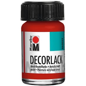 Acryllack Marabu Decorlack, kirschrot, 15 ml, Glas