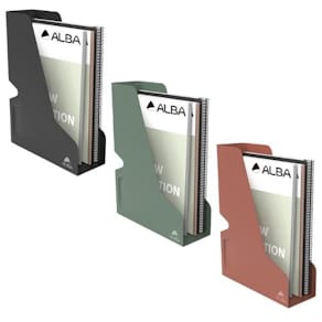 Tidskriftssamlare ALBA metall A4 svart