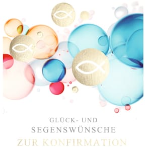 Glückwunschkarte Noname Konfirmation, bunt, mit Umschlag
