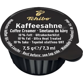 Kaffeesahne Tchibo, 10% Fett, Kunststoffportion