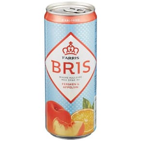 Mineralvann Bris Fersken Appelsin 0,33L