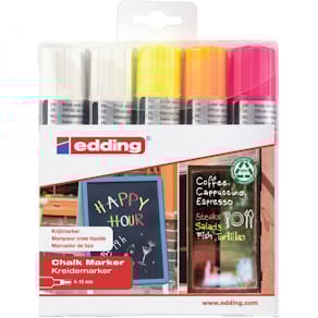 Kreidemarker-Set edding 4090/5S, neon