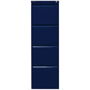 Hängeregistraturschrank Bisley, 4 Schubladen, dunkelblau