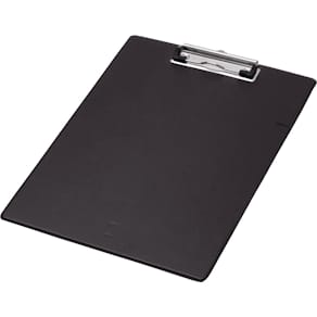 Klemplaat Q-CONNECT, PP, ft A4, zwart