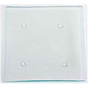 Glasteller PBS, klar, eckig, 11 x 11 cm