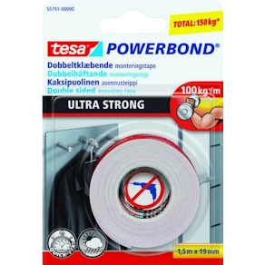 Monteringstejp TESA Ultra Strong 1,5m x 19mm