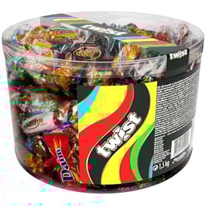 Blandede chokolader Marabou Twist, pose 1,5 kg