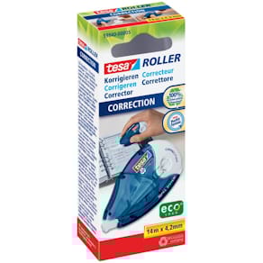 Korrekturroller tesa ecoLogo Nachfüllroller, 14 m x 4,2 mm, blau